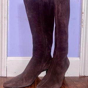 Ann Taylor LOFT knee high leather boots.